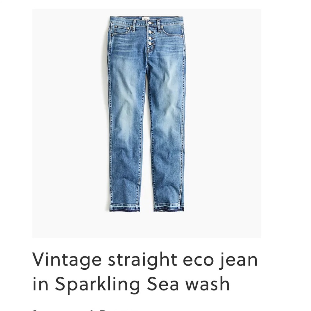 Jcrew button front jeans